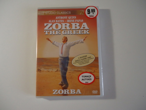 Müzik, Film (Plak,Cd, Dvd), Klasik Filmler, Michael Cacoyannis, Zorba The Greek Dvd Sıfır Ambalajında