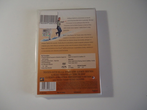 Müzik, Film (Plak,Cd, Dvd), Klasik Filmler, Michael Cacoyannis, Zorba The Greek Dvd Sıfır Ambalajında