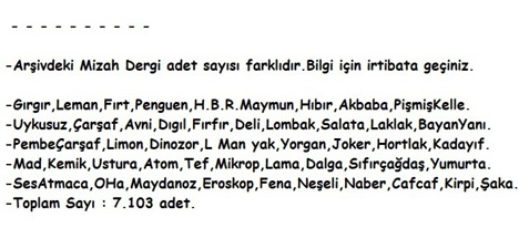Kitap, Dergi, Pdf, Fırt Mizah Dergileri