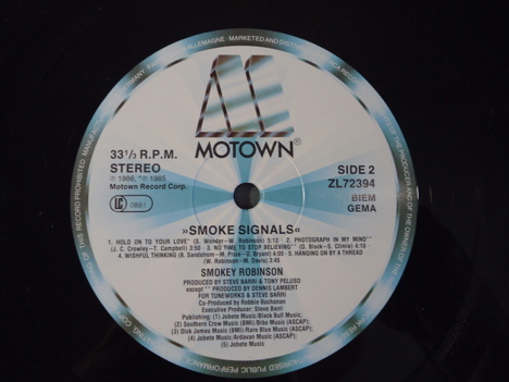 Müzik, Film (Plak,Cd, Dvd), Diğer Müzik Türleri, Smokey Robinson - Smoke Signals Lp Tertemiz