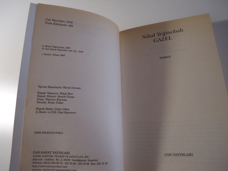 Kitap, Dergi, Romanlar (Türk Yazarlar), Nihal Yeğinobalı - Gazel Roman Tertemiz