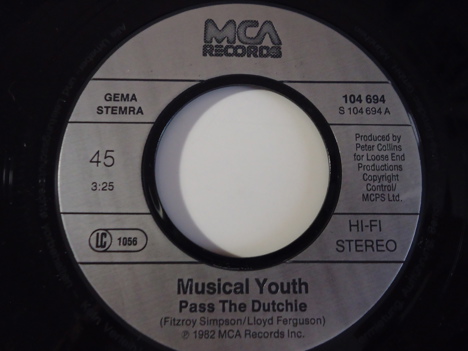 Müzik, Film (Plak,Cd, Dvd), Reggae, Musical Youth - Pass The Dutchie 45Lik Tertemiz