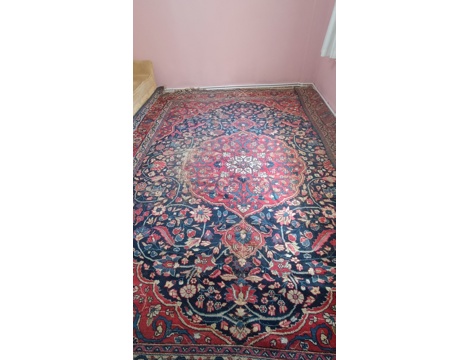 Antika Eşya, 1Asırlık 14 M2 El Dokuma Kök Boya Isparta Halısı