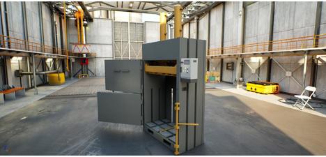 İş Makineleri, Diğerleri İş Makineleri, Mt Makine Db15- 15 Ton Dikey Atık Balyalama Presi