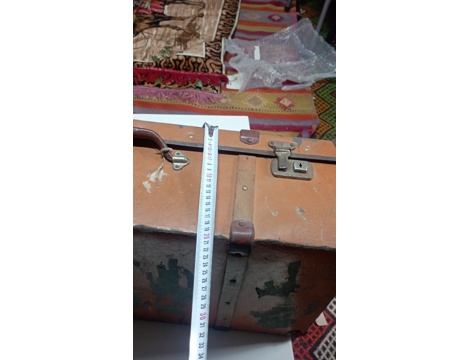 Antika Eşya, Çeşitli Ev Eşyaları, Antika Koleksiyonluk Ahşap Bavul