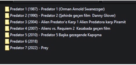 Müzik, Film (Plak,Cd, Dvd), Aksiyon, Macera Filmleri, Mp4, Video, Predator Filmi Box Set