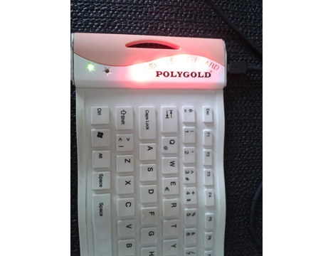 Bilgisayar, Klavye ve Mouse, Flexıble Klavye, Polygold Flexıble Taşınabilir Klavye.