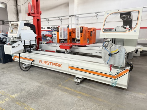 İş Makineleri, Kesme Makinaları (Pvc), Plastmak Marka, Alüminyum Makinaları , 2022 Model Plastmak Alüminyum Çift Kafa Kesim 4