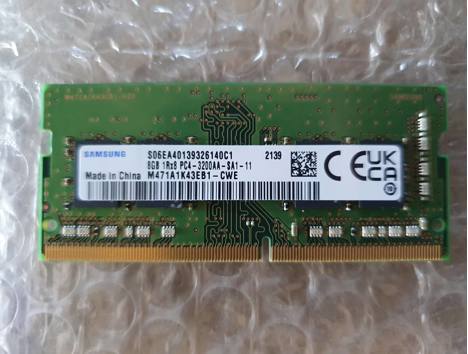 Bilgisayar, Ram, Hafıza Kartları, 3200 Mhz 8 Gb Ddr4 Laptop Ram Samsung Orijinal