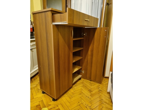 Ev, Bahçe Eşyaları, Diğer Ev Eşyaları, -, Ayakkabılık 37×80×120 Ebatlarında Kahve Renkli Aya
