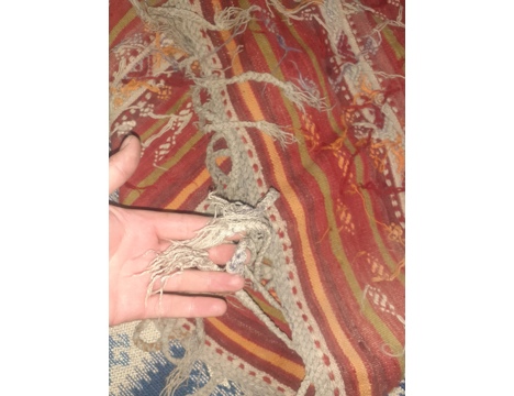 Antika Eşya, Diğer Ev Tekstilleri, İnce Uzun , Kilim Kil Kök Boy , Kok Boya Kilim Kil Dan Yapilma El Dokuma