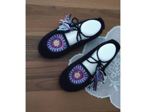Giyim Eşyası, Patik, Çorap, Botissaboutik, Ev Babeti, El Örgüsü Ev Ayakkabısı