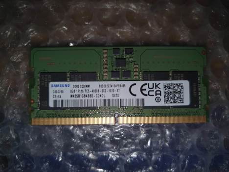 Bilgisayar, Ram, Hafıza Kartları, 8Gb Ddr5 4800 Hz 2 Adet Laptop Samsung Ram
