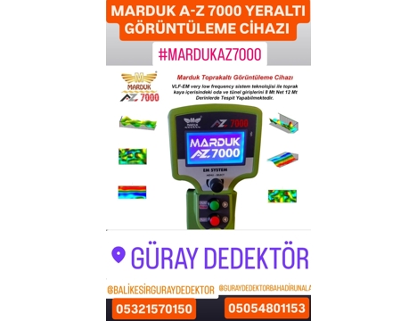 Diğerleri, Dedektör, Aziz Dedektör , Marduk A Z 7000, Yeraltı Görüntüleme Radarı , Marduk A-Z 7000 Yeraltı Görüntüleme Cihazı