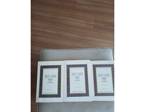 Kitap, Dergi, Dini Kitaplar, Diyanet İşleri Başkanlığı Yayınevi, Dini Kitap 3 Cilt, Riyazüs-Salihin Tercümesi 3 Cilt Saman Ka