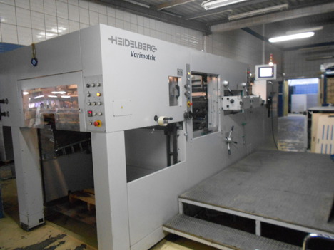 İş Makineleri, Kağıt Ambalaj Makinaları, Şekilli Kesim Makinas Heidelberg Varimatrix 105 Cs