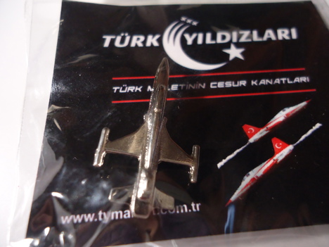 Takılar, Rozetler, Northrop F5 Rozet Türk Yıldızları Ambalajında