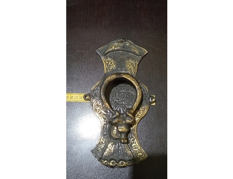 Antika Eşya, Kapı Tokmakları, Oirinç, Pirinç Kapı Tokmağı Boğa Başlı