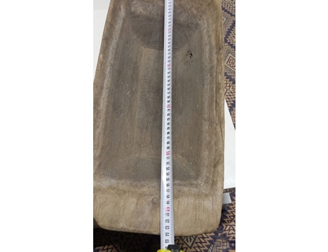 Antika Eşya, Mutfak Gereçleri, Antika El Oyması Hamur Teknesi