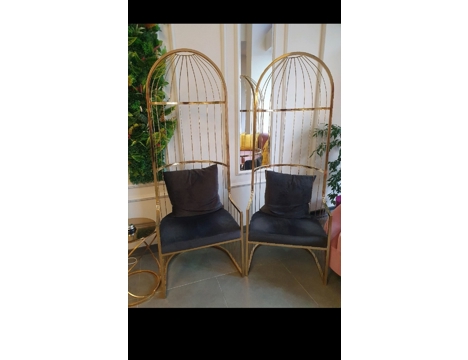 Dükkan, Ofis Eşyaları, Masa ve Sandalyeler, Gold, Koltuk Kafes, Kafes Koltuk Altın Rengi