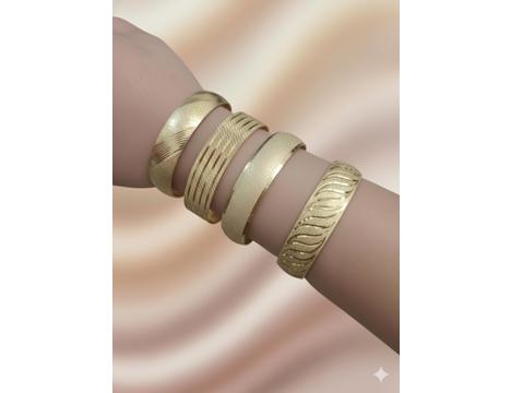 Takılar, Bilezikler, Stainless Steel , 34, Altın Kaplama Bilezik