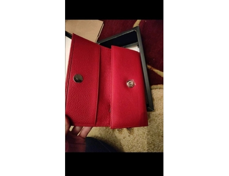 Diğerleri, Diğer Kozmetikler, Çanta, Cüzdan Kırmızı Şık Suni Deri