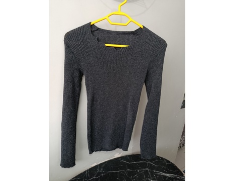 Giyim Eşyası, Bayan Gömlek, Bluz, V Yaka Kadın Kazak