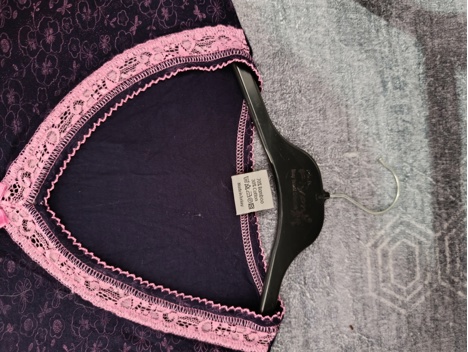 Giyim Eşyası, Bayan İç Giyim, Gecelik, Kadın Pijama Takımı Mor