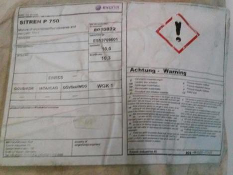 Diğerleri, Kategorisi Olmayan Her Şey, Evonik Sitren P 750 Toz Yapı Kimyasalı