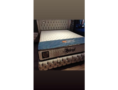 Ev, Bahçe Eşyaları, Diğer Ev Eşyaları, Baza Yatak Başlık Set, Kulaklı Set Baza Başlık Yatak