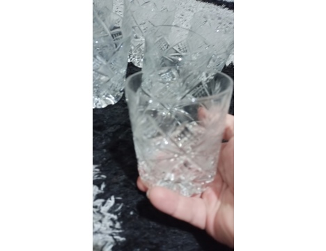 Antika Eşya, Bardak, Kadeh Takımları, Kristal Cam, Kristal Viski ve Shot Bardağı Takımı Aydın