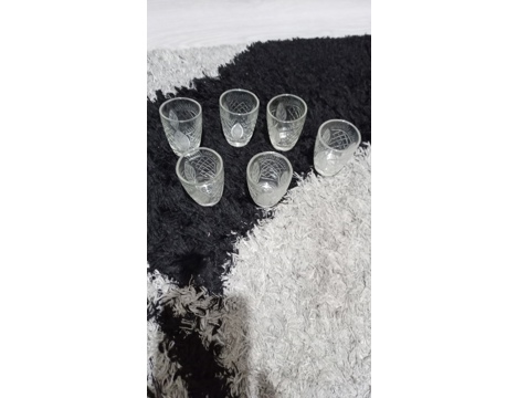 Antika Eşya, Bardak, Kadeh Takımları, Kristal Cam, Kristal Viski ve Shot Bardağı Takımı Aydın
