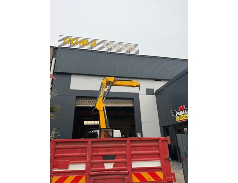 İş Makineleri, Arac Üstü Vinçler (Hiab), Tam Katlanır Vinç, Puma Crane Pma 150 B4 Katlanır Vinç İzmir