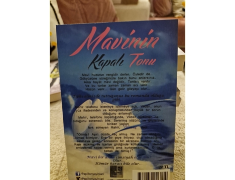 Kitap, Dergi, Romanlar (Türk Yazarlar), Papillon Yayınları, Mavinin Kapalı Tonu Emine Özel Summak Roman Muğla