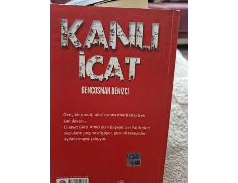 Kitap, Dergi, Romanlar (Türk Yazarlar), Kanlı İcat Polisiye Romanı Gençosman Denizci Muğla