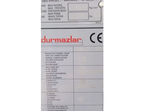 İş Makineleri, Sac Bükme Makinaları, Durmazlar Ad-S 25100 Cnc Hidrolik Abkant İstanbul