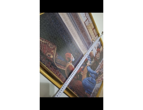 Ev, Bahçe Eşyaları, Osman Hamdi Bey Halı Tüccarı Puzzle Tabloları Sahi