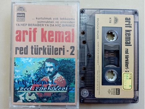 Müzik, Film (Plak,Cd, Dvd), Özgün Müzik, Arif Kemal Red Türküleri 2 Kaset 1987 Basım İstanbul