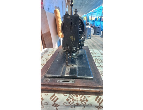 Antika Eşya, Dikiş Makinesi, 1900Lerden Alman Yapımı Kollu Antika Dikiş Makina