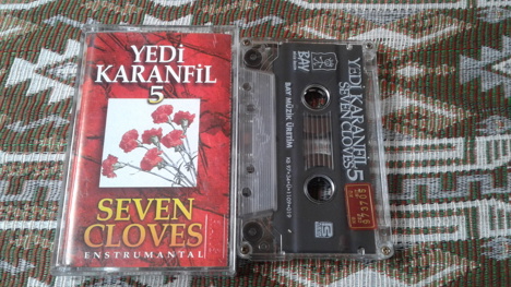 Müzik, Film (Plak,Cd, Dvd), Enstrümantal Müzikler, Yedi Karanfil Kasetleri 3 Adet Dönem Baskı Kadıköy İstanbul