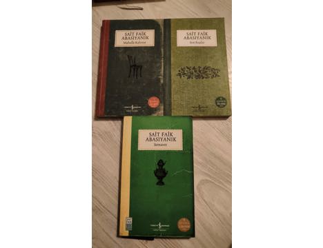 Kitap, Dergi, Klasik Romanlar, Sait Faik Abasıyanık 3 Kitap Seti