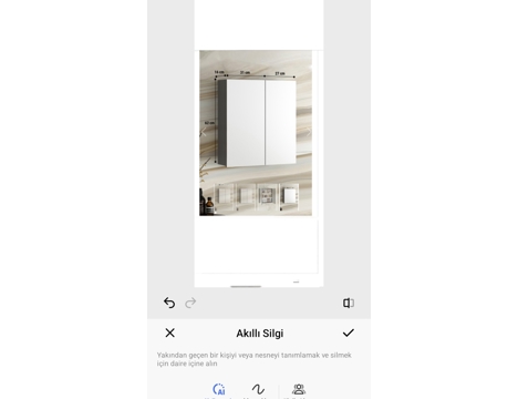 Mobilya, Banyo Mobilyaları, Özceden Antrasit Mdf Banyo Dolabı Aynalı 2'Li Set Küçükçekme