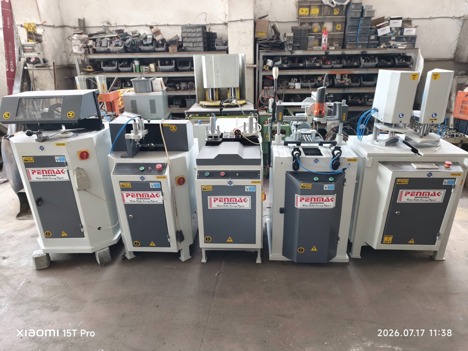 İş Makineleri, Komple Pvc Makinaları, Penmak Marka Pvc Makinaları 5 Li Set Bakımlı