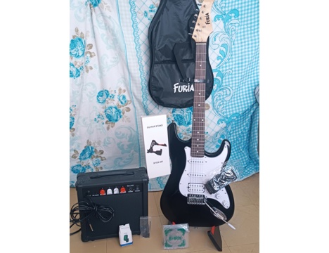Müzik Aletleri, Diğer Vurmalı Çalgılar, Furia Ft-30901Pr Hss Elektro Gitar Amfi Hediyeli İstanbul