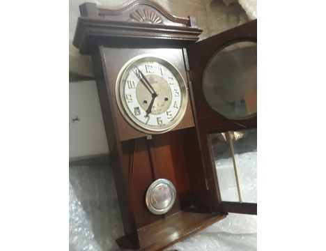 Antika Eşya, Hislon 1950 Model 75 Yıllık Antika Duvar Saati Balıkesir