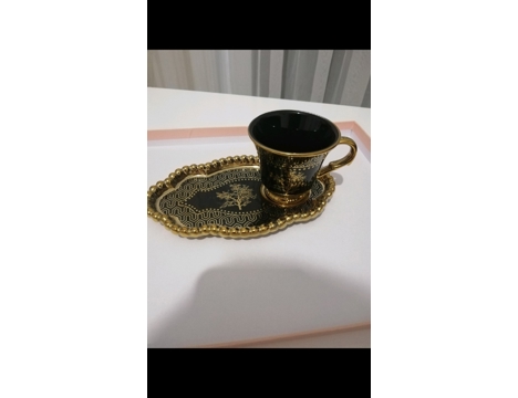 Ev, Bahçe Eşyaları, Cam Eşyalar, Lokumluklu Kahve Fincanı 6 Kişilik