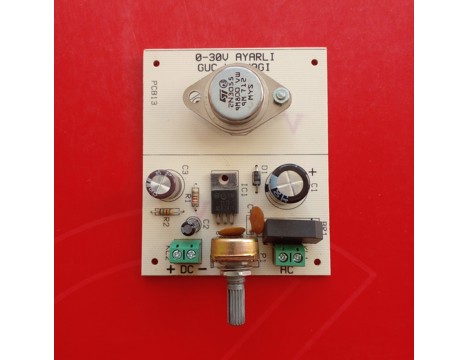 Elektronik Eşya, Diğer Elektronik Eşyalar, 0-30V Ayarlı Güç Kaynağı Pcb+ Şema+ Kılavuz