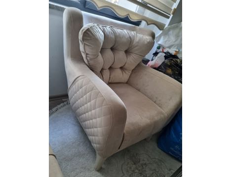 Komple Salon Mobilyası, İnegöl Mobilya Chester Tarzı Salon Takımı 3+3+1+1 Bursa