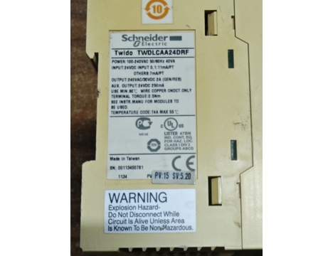 İş Makineleri, Diğer Elektrik Malzemeleri, Plc, Schneider Twdlcaa24drf Programmable Controller
