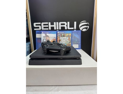 Elektronik Eşya, Oyun Konsolları, Sony, Slim, Playstation 4 , Oyuna Hazır Paket! Tertemiz Ps4 + Popüler Oyunlar